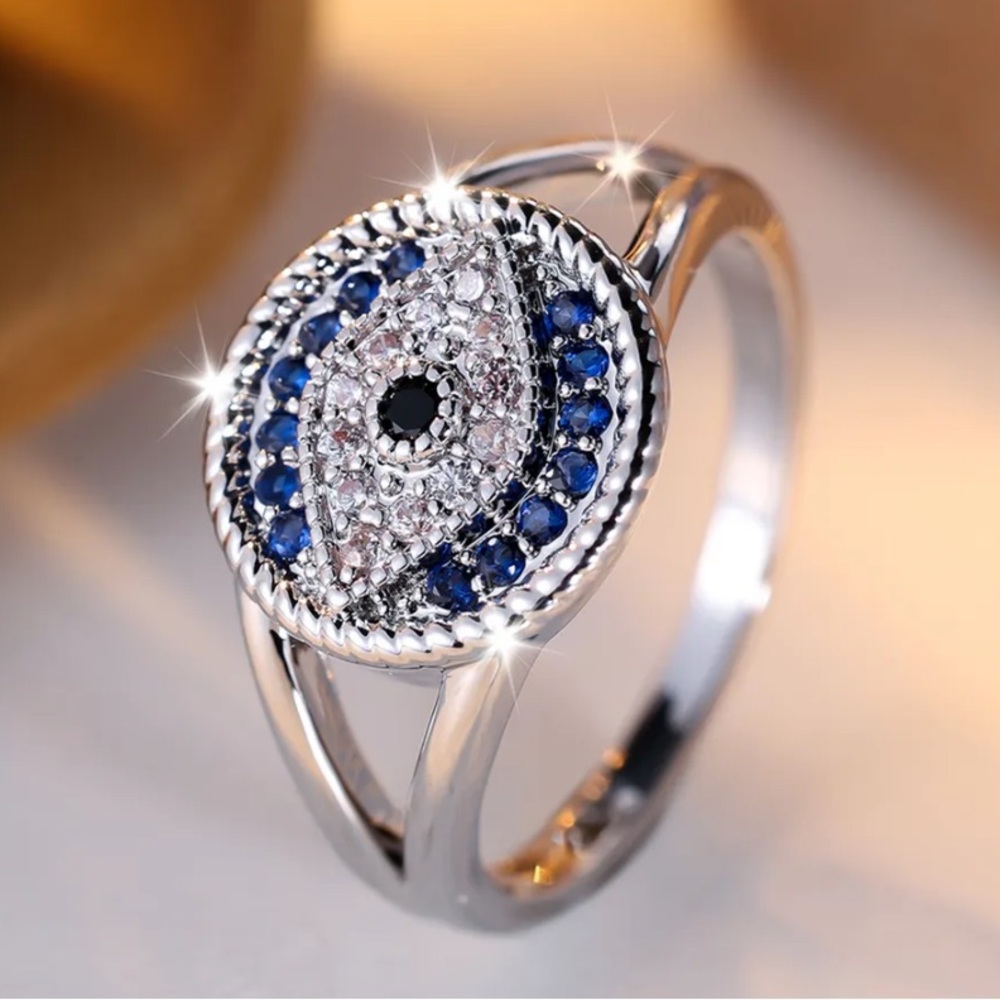 🧿EVIL EYE STATEMENT RING-NWT